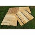 Pack of 4 Untreated English Larch Douglas Fir Decking Tiles